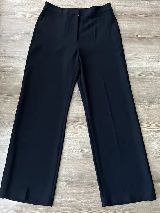 Wilfred Alanya High Waisted Wide Leg Crepe Trousers Womens 16 Full Length - Picture 2 of 15